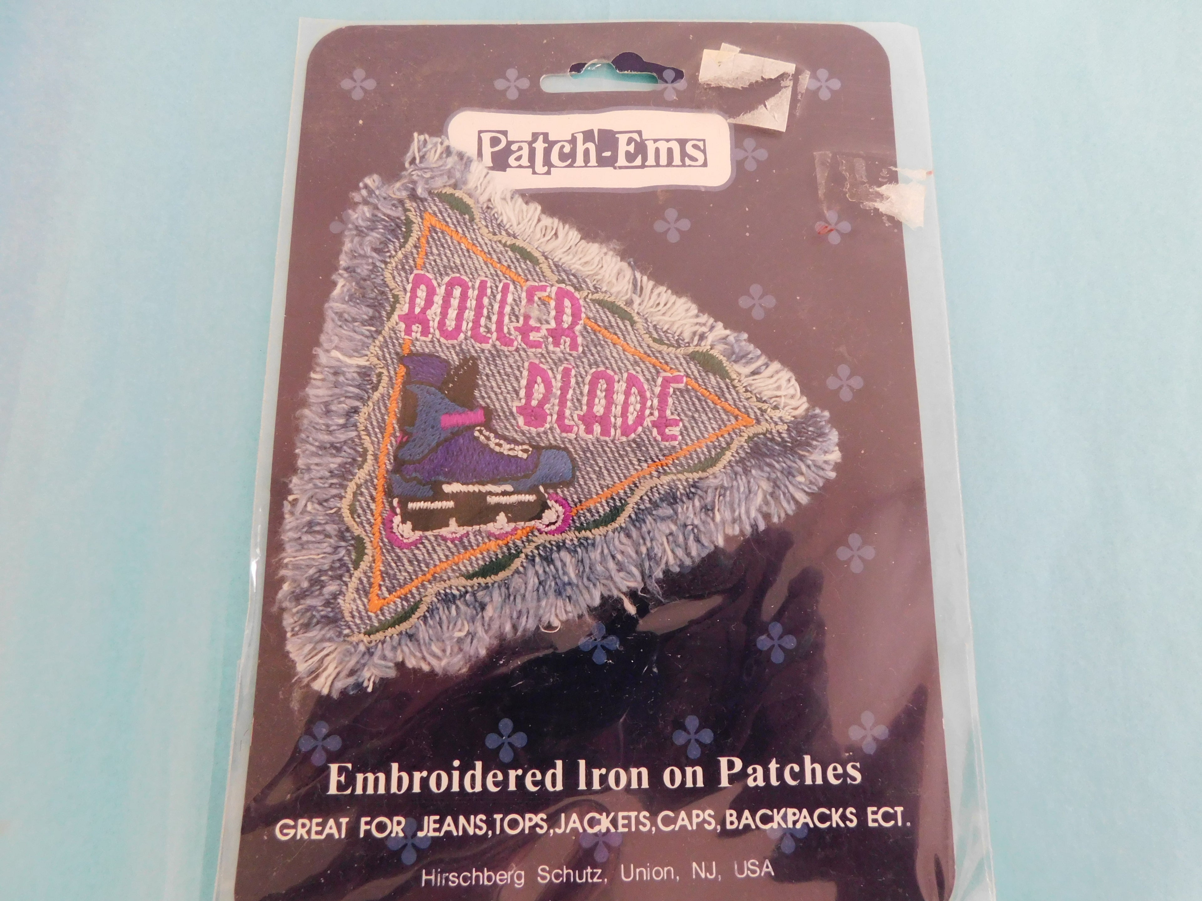 Embroidered Iron on Patch Roller Blade