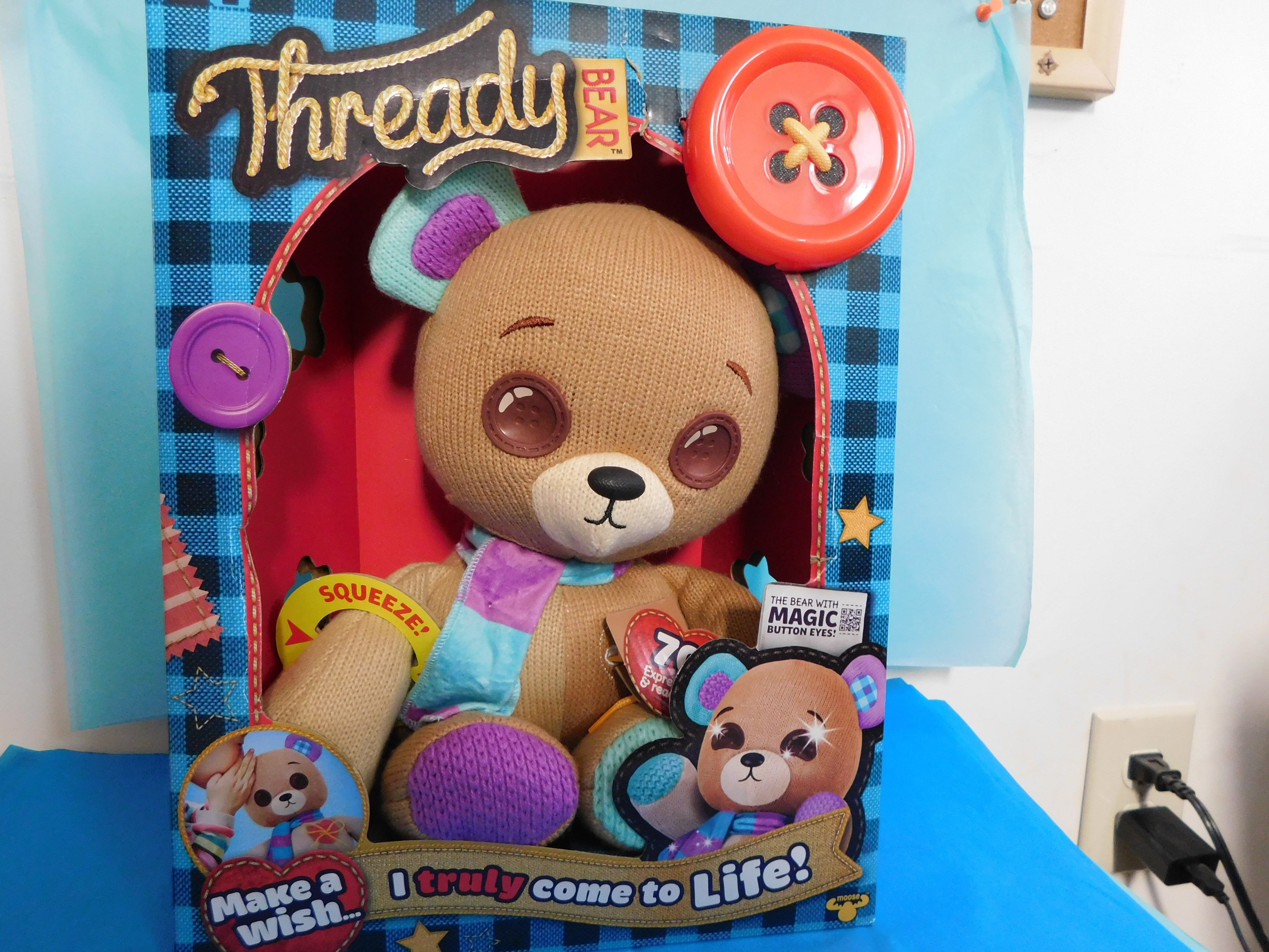 Thready Bear Interactive 14" Plush Teddy Bear