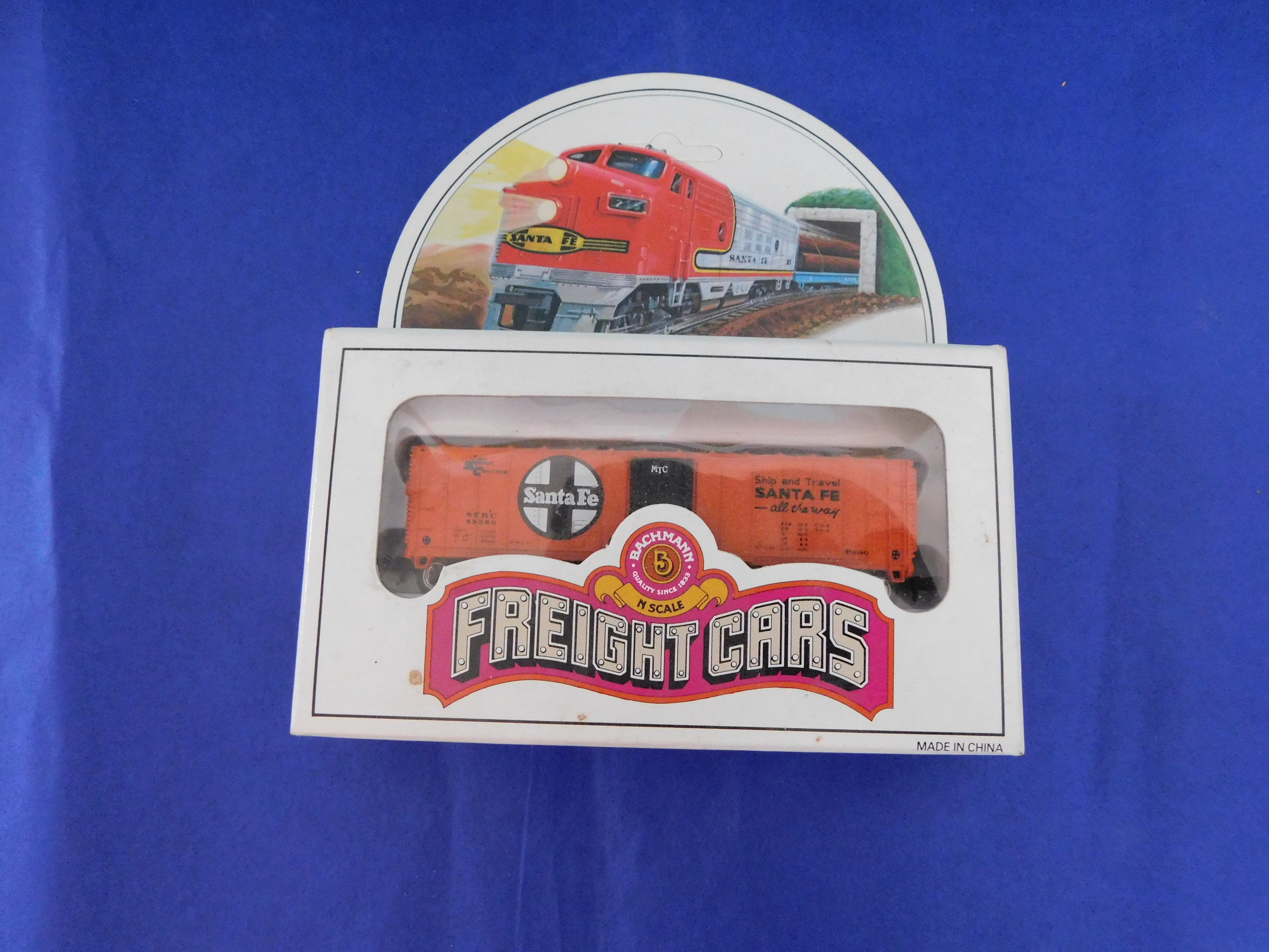 Bachmann Freight Cars N Scale Santa Fe Model Train Car