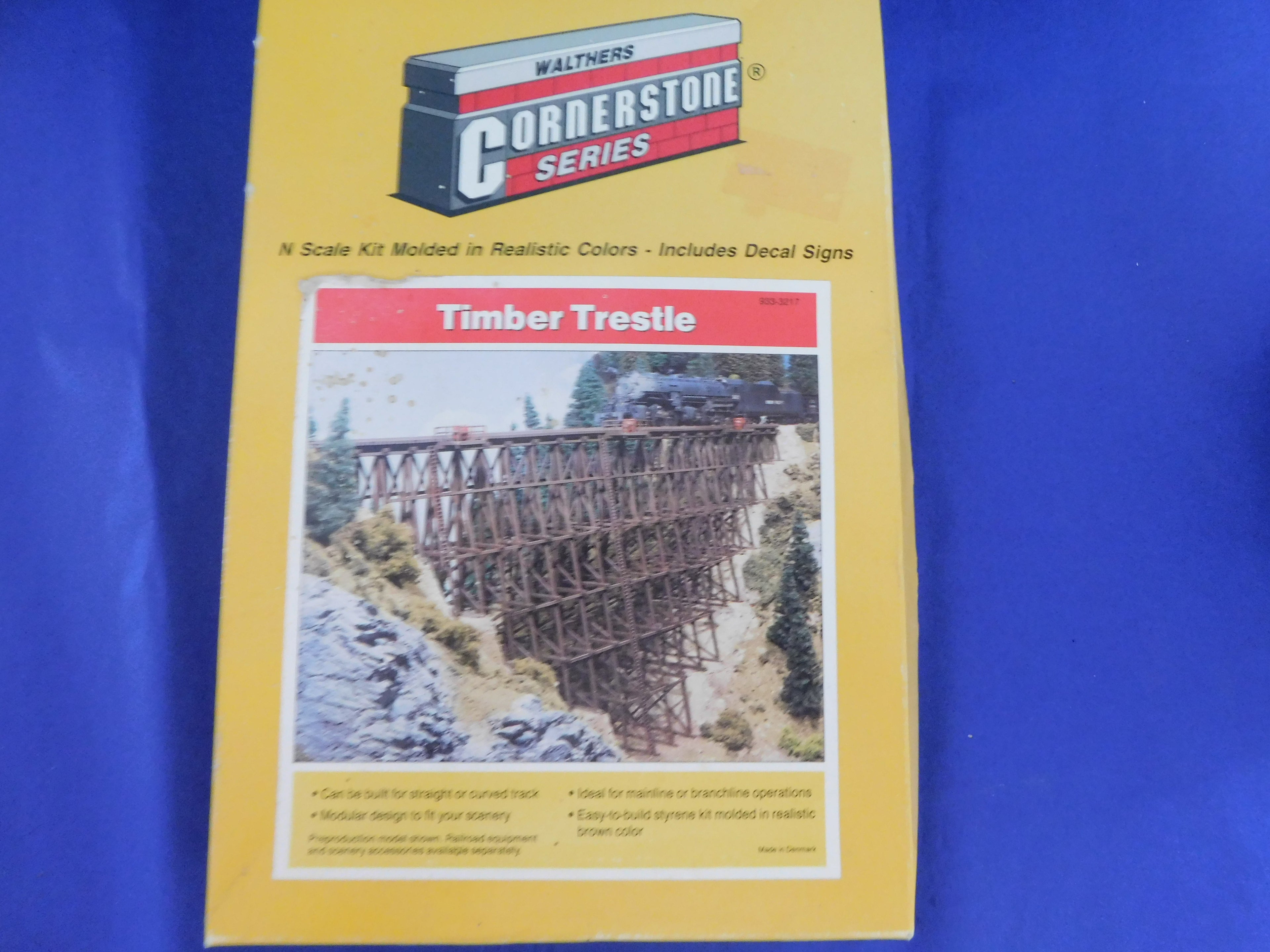 Walther Cornerstone N Scale Timber Trestle Model Train Bridge