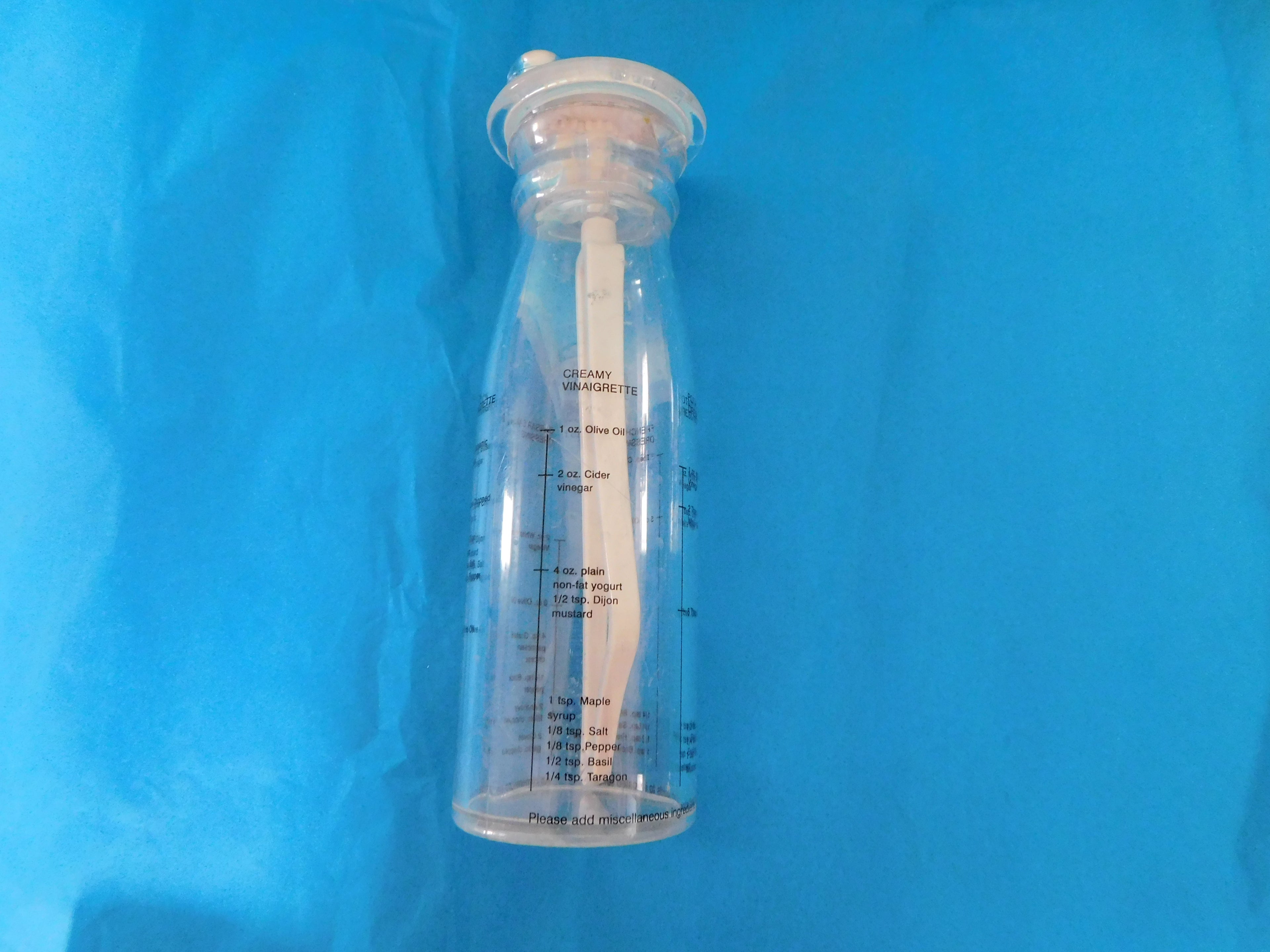 Salad Dressing Mixer Plastic Bottle