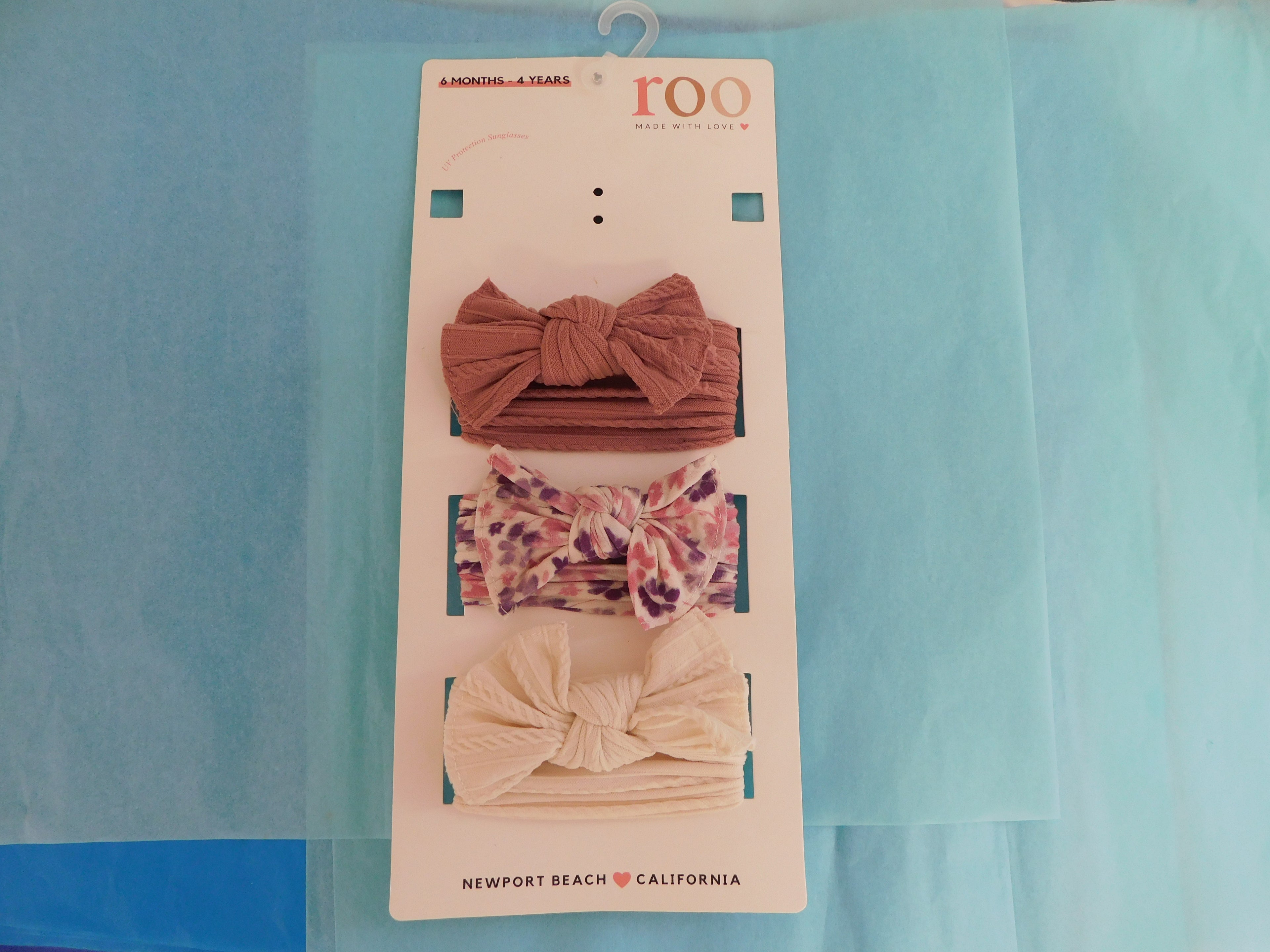 Roo Head bands for 6 months to 4 years