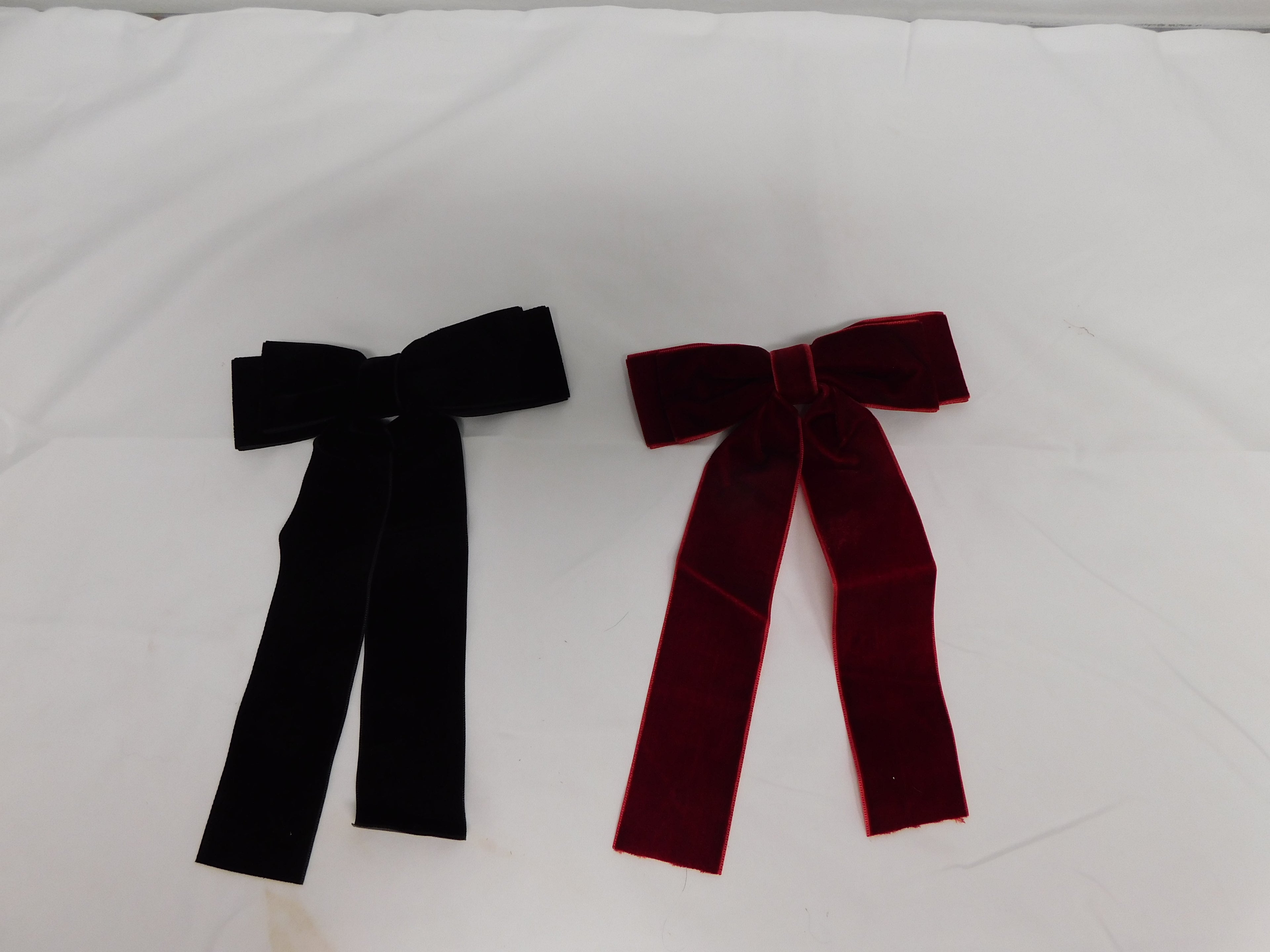 Two Velvet Hair Bows