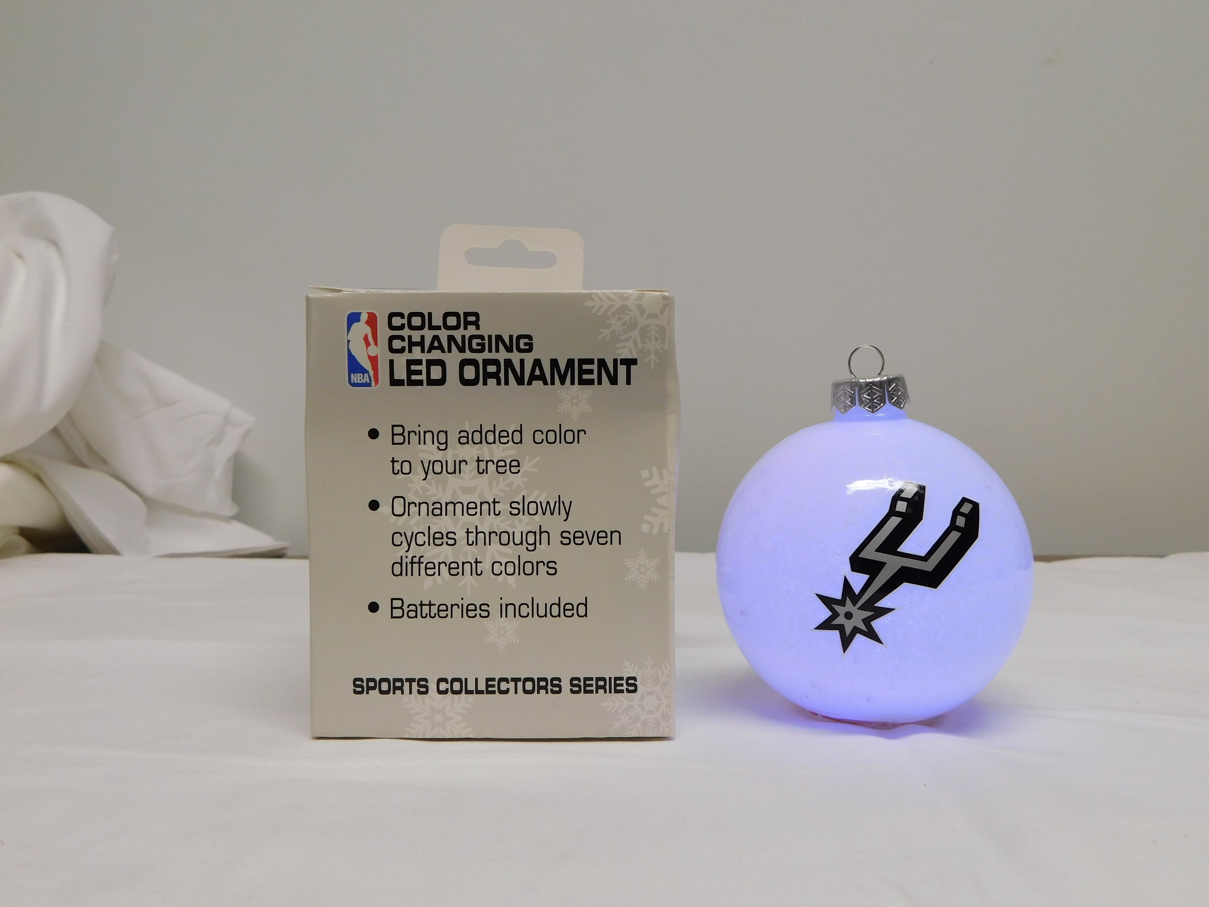 Spurs NBA LED Ornament