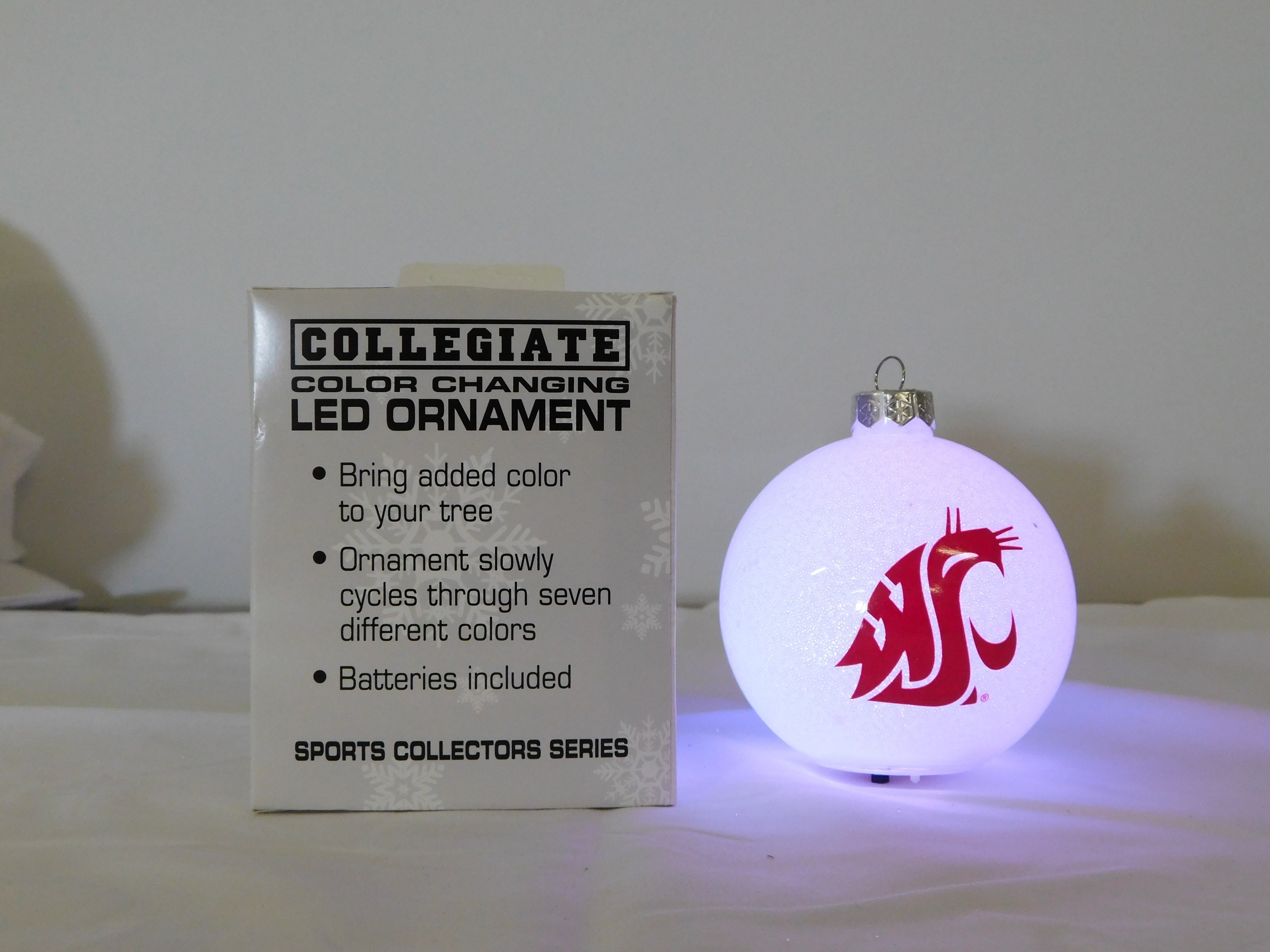 Washington University NCAA LED Ornament
