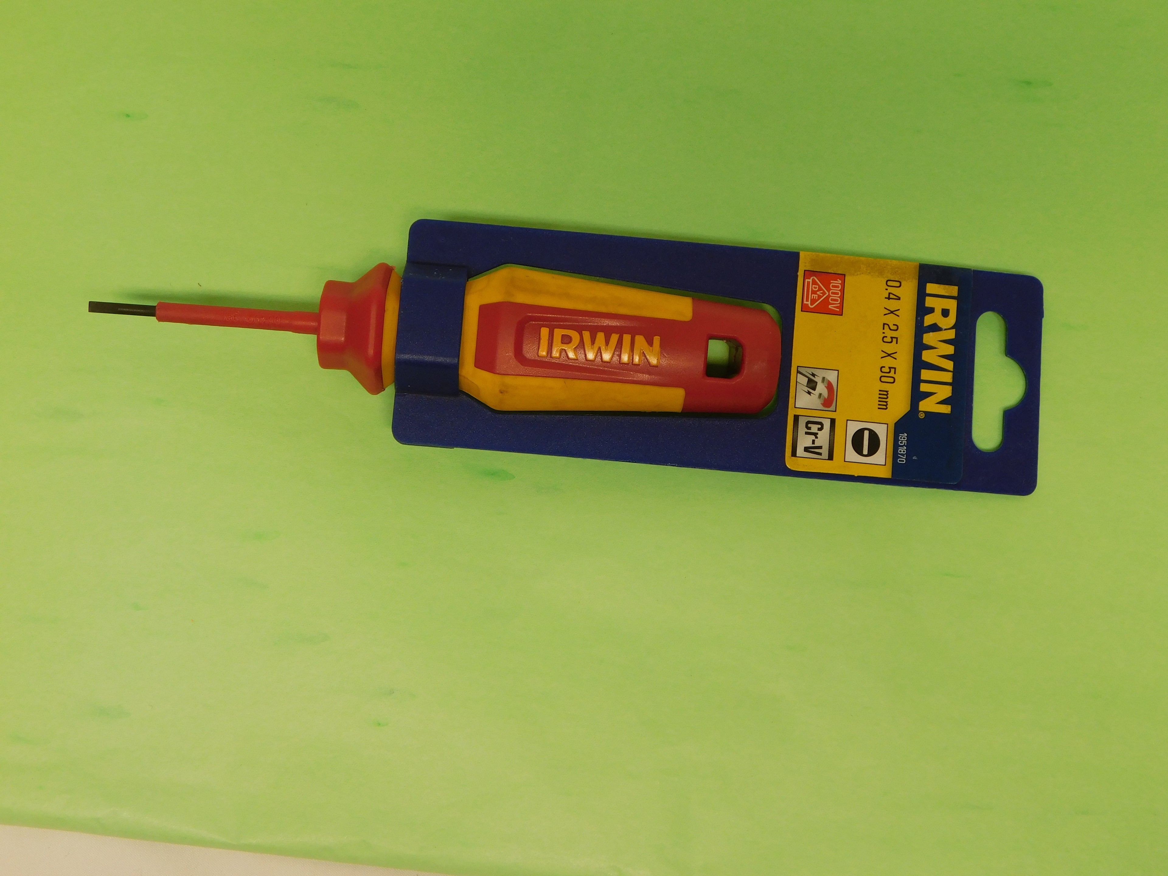Irwin Insulated Magnetic Flathead .4X2.5X50mm