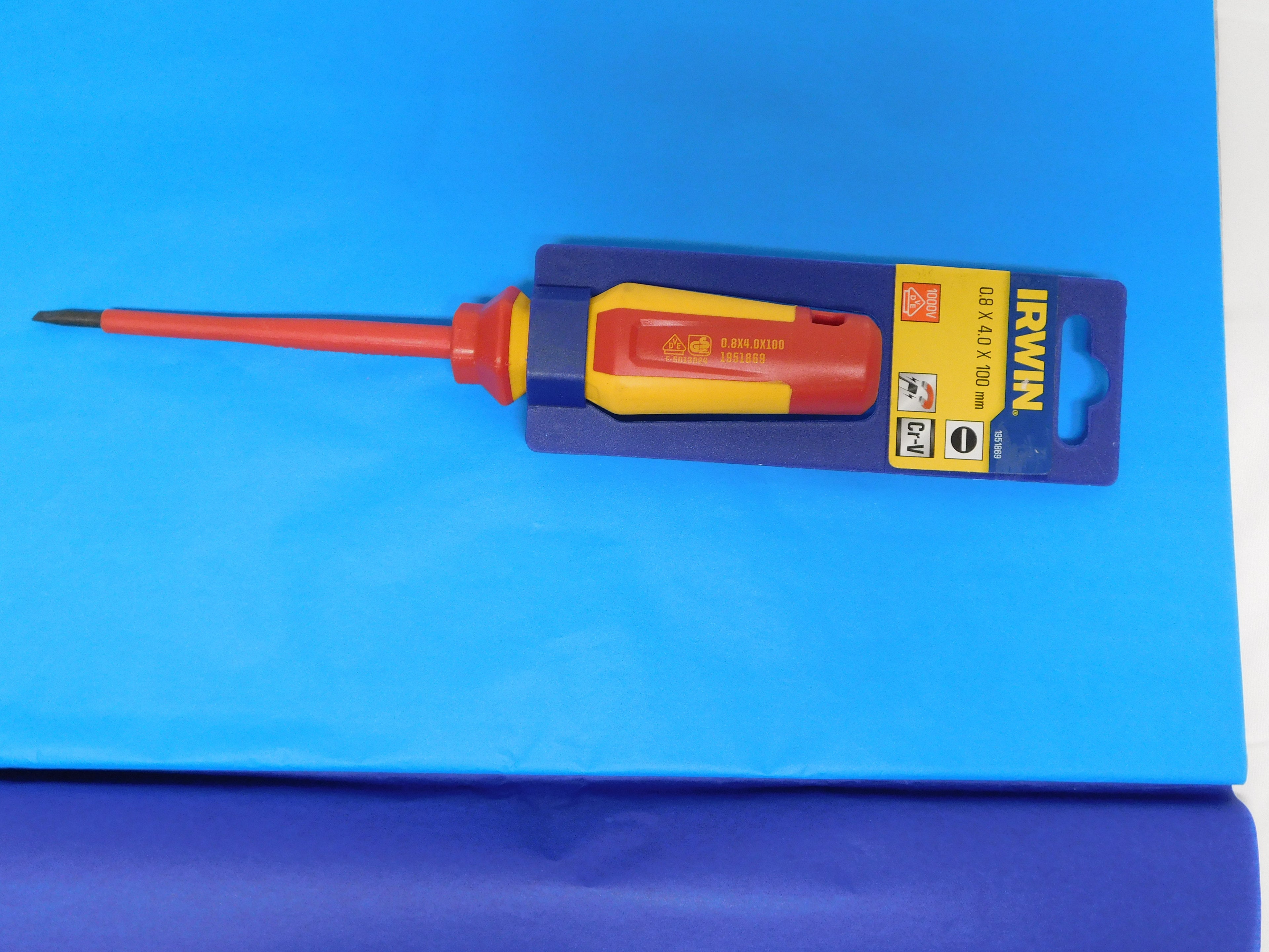 Irwin Insulated Magnetic Flathead .8X4.0X100 mm