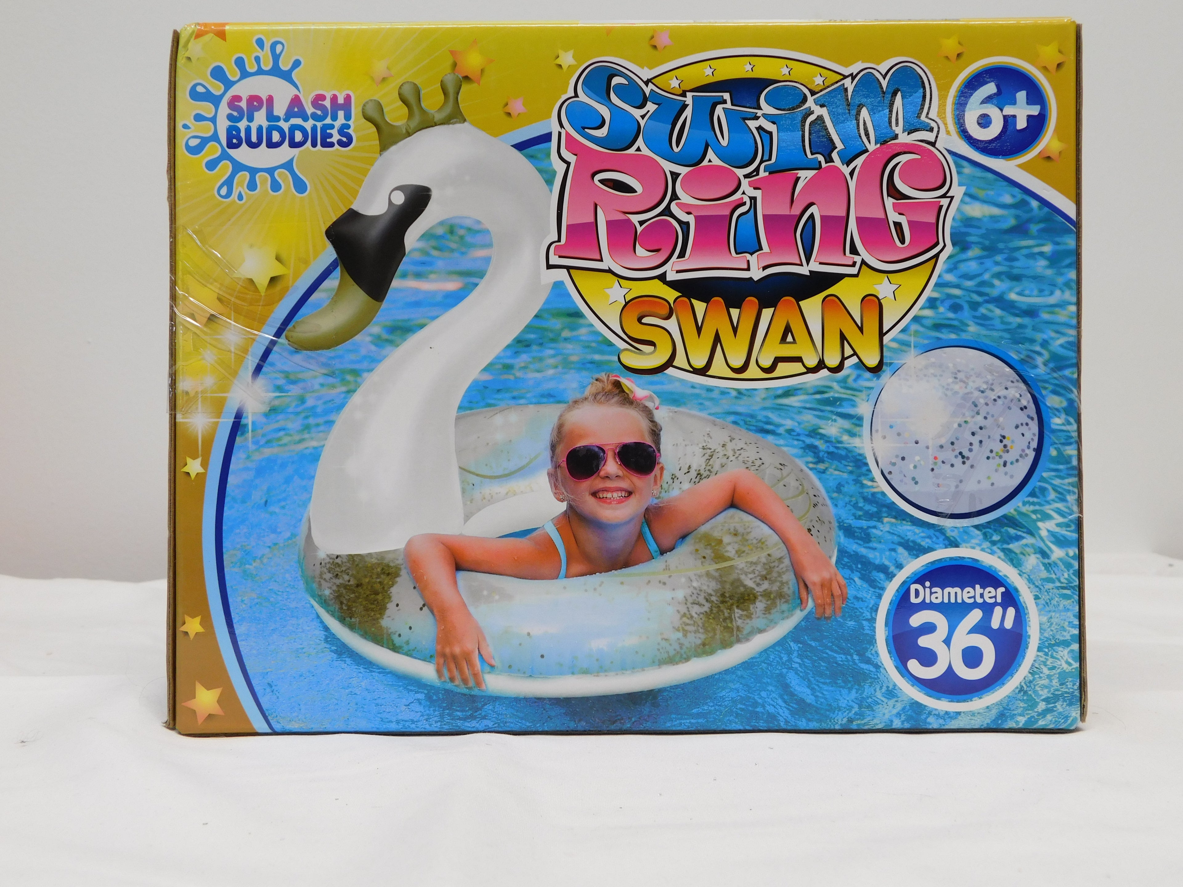 Splash Buddies Swan Swim Ring 36"