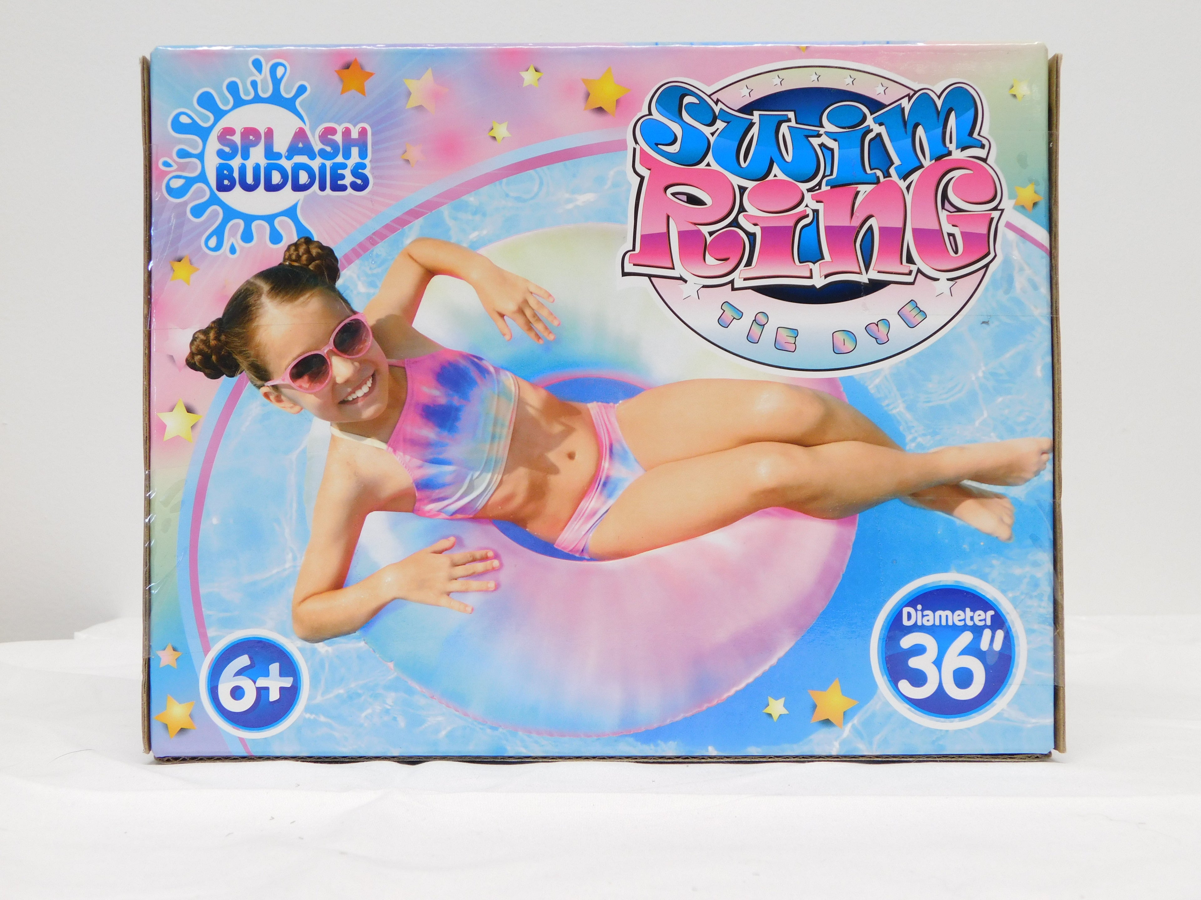 Splash Buddies Swim Ring Tie Dye 36"