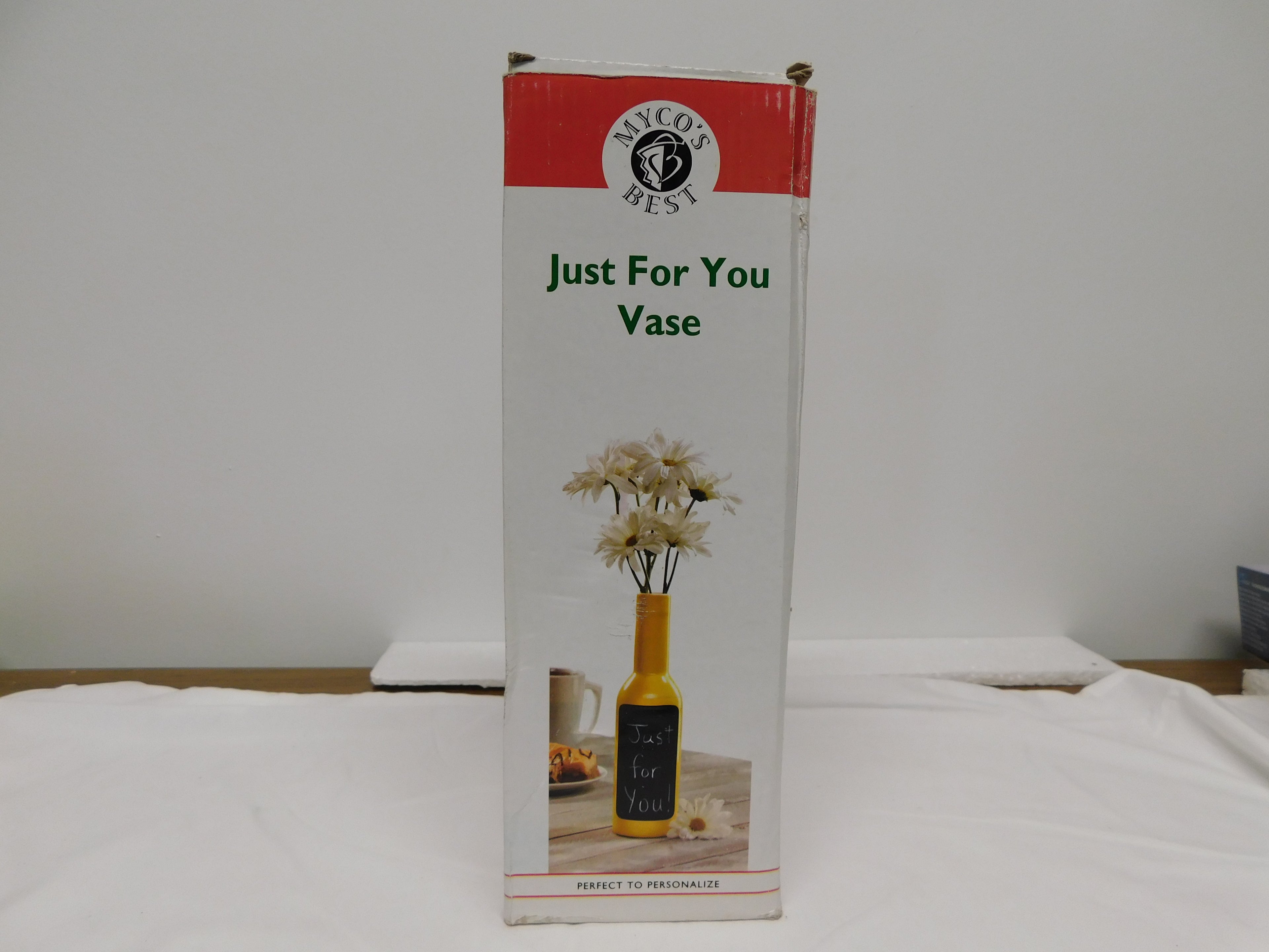 Just for you vase w/chalkboard