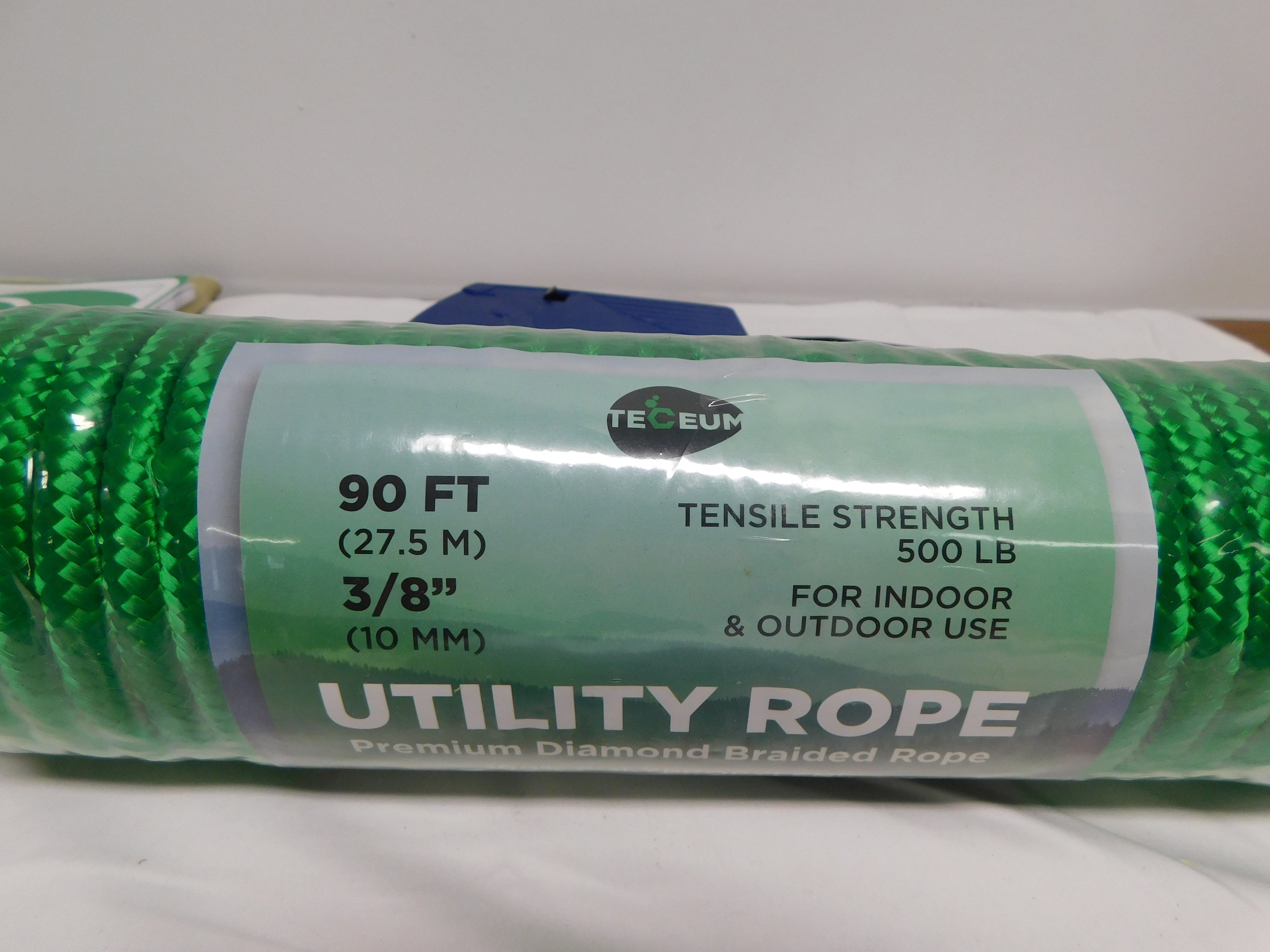 Utility Rope 90ft 3/8" Green