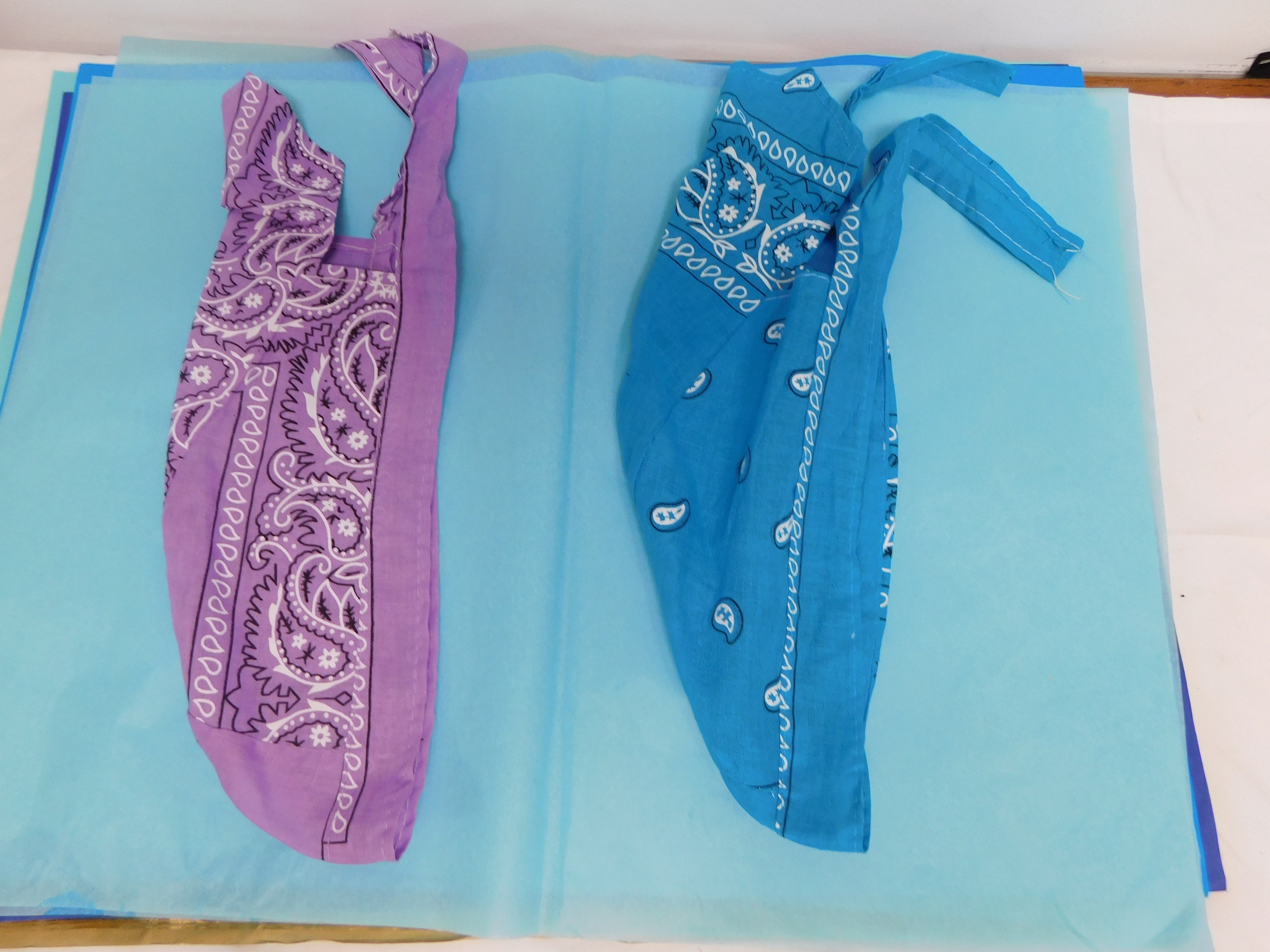 Durags in Purple and Light Blue