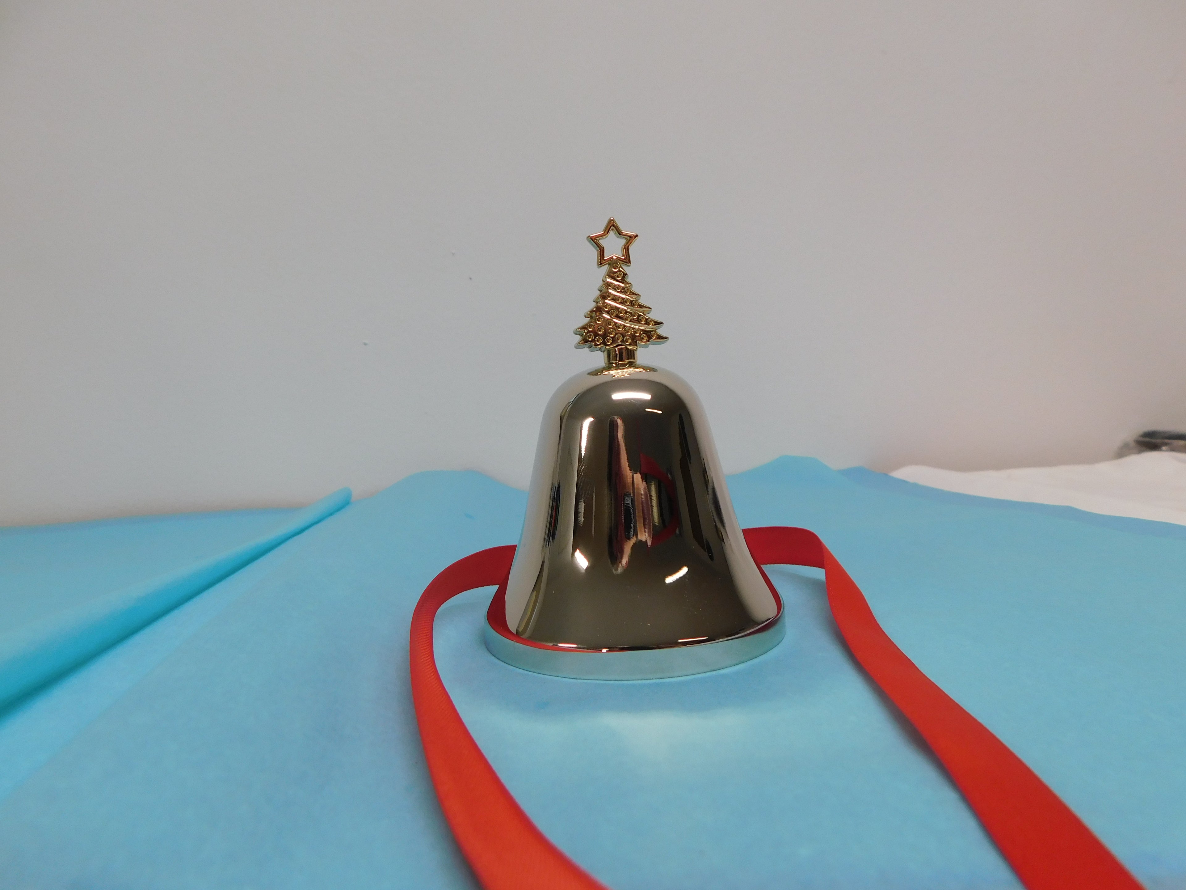 Silver Christmas Tree Bell
