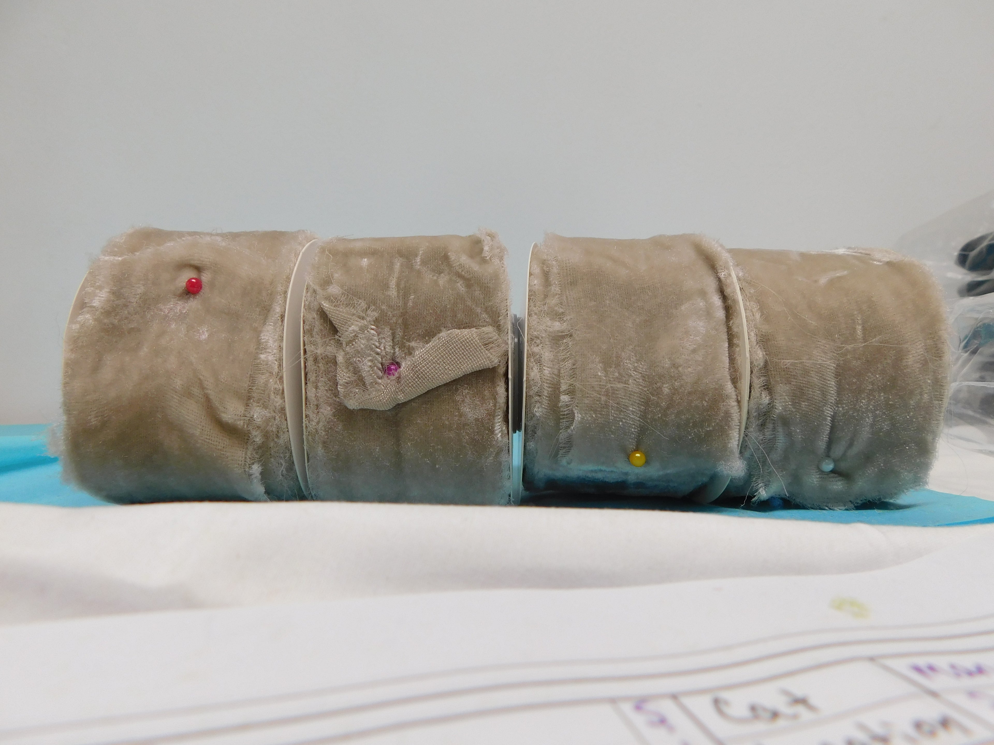 Cappuccino Silk Velvet Ribbon 4 Rolls 2 inchs