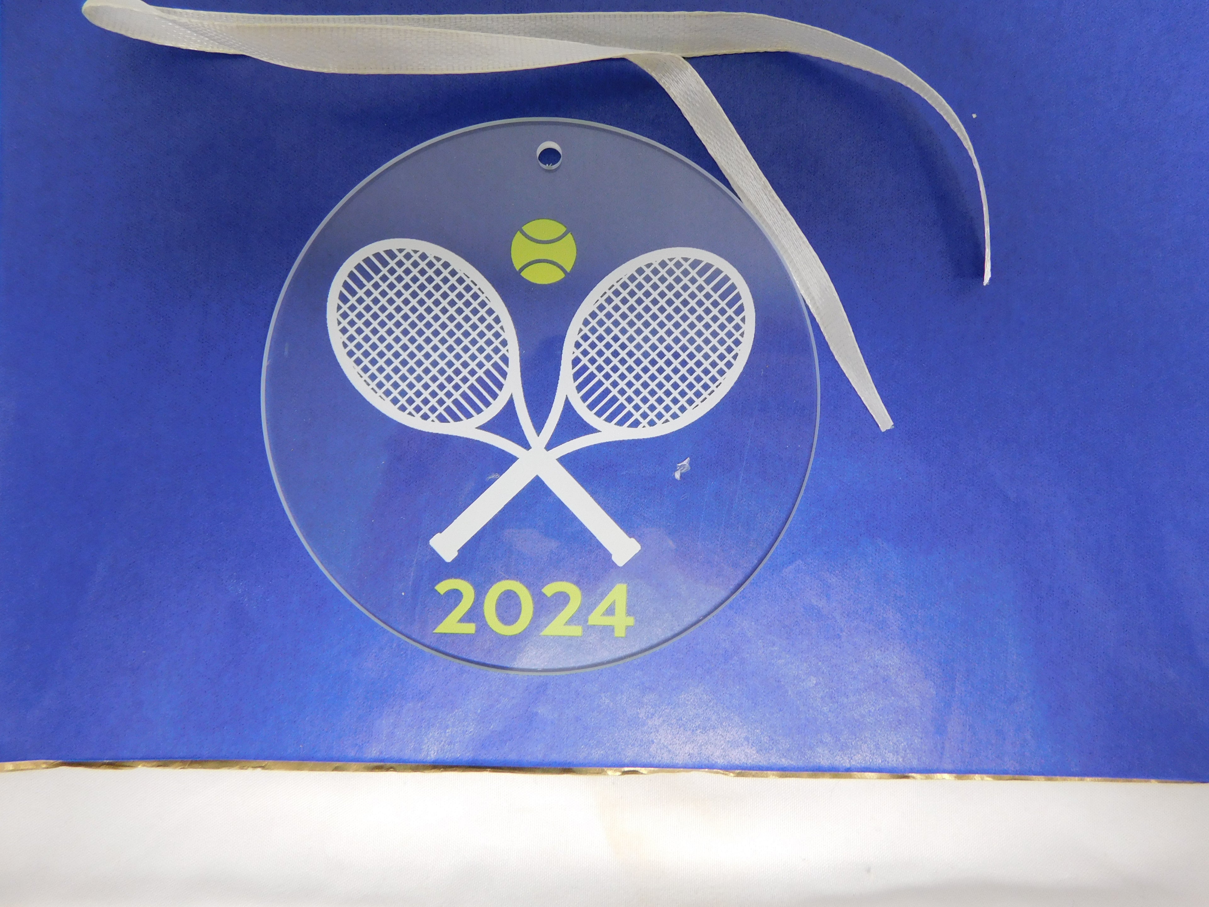 Acrylic 2024 Tennis Ornament