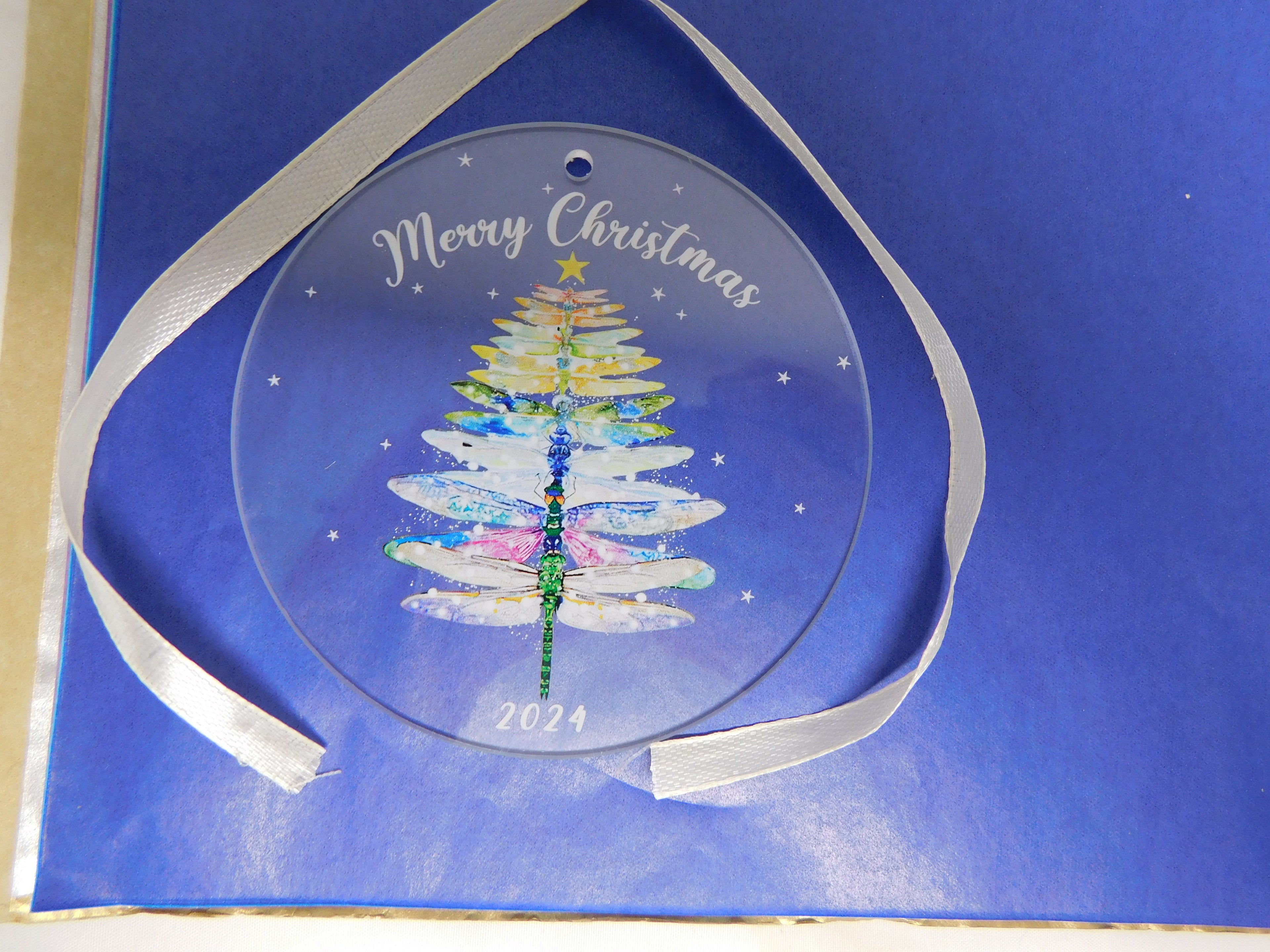 Acrylic Merry Christmas 2024 Ornament