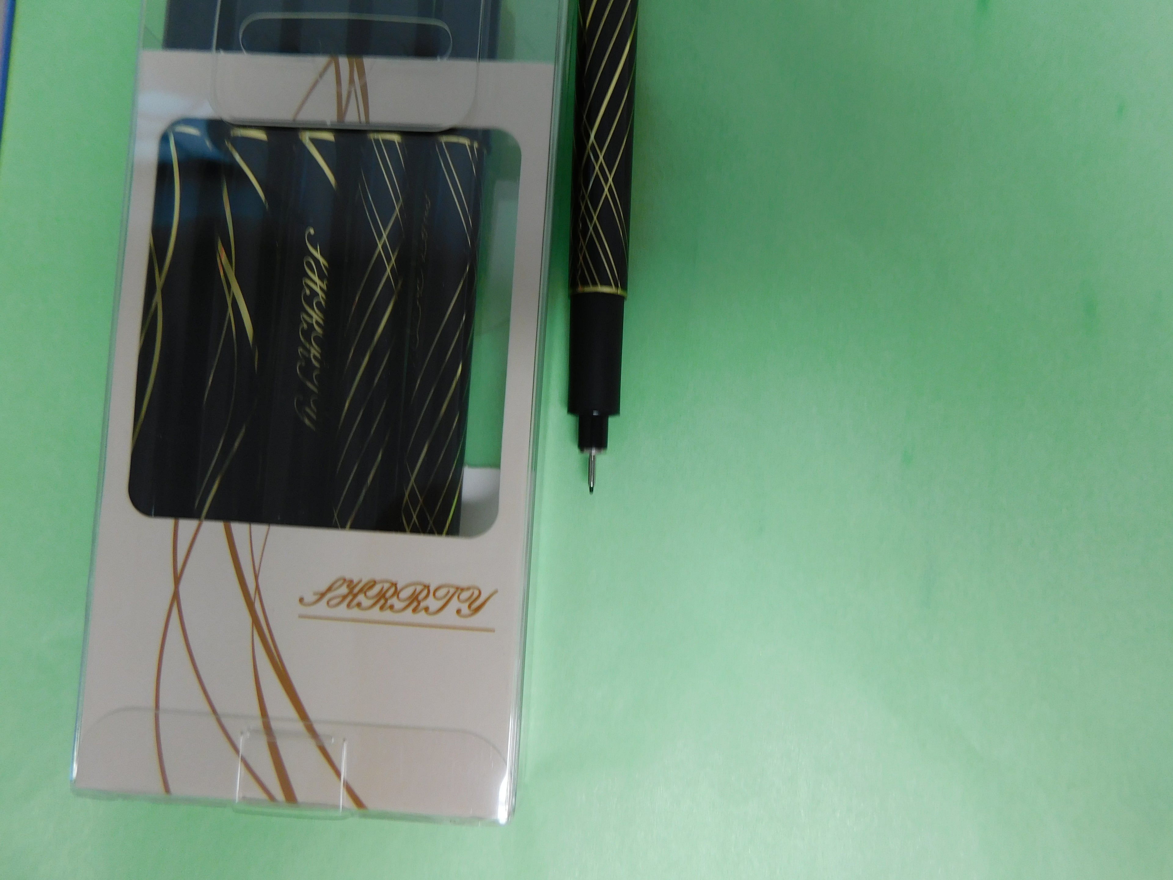 6pk of Black gel pen .03 tip