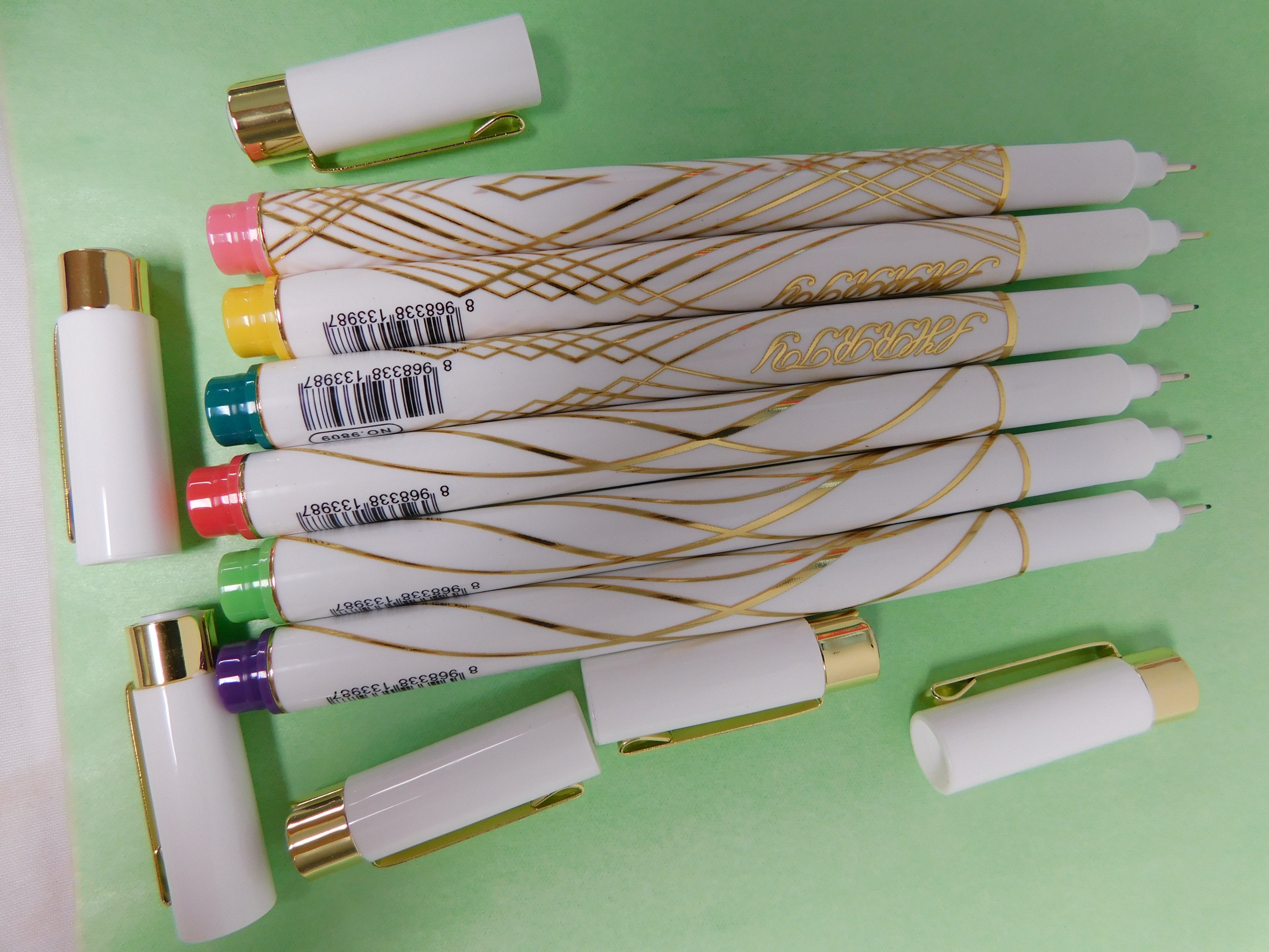 6pk Colored Gel Pens .03 Tips