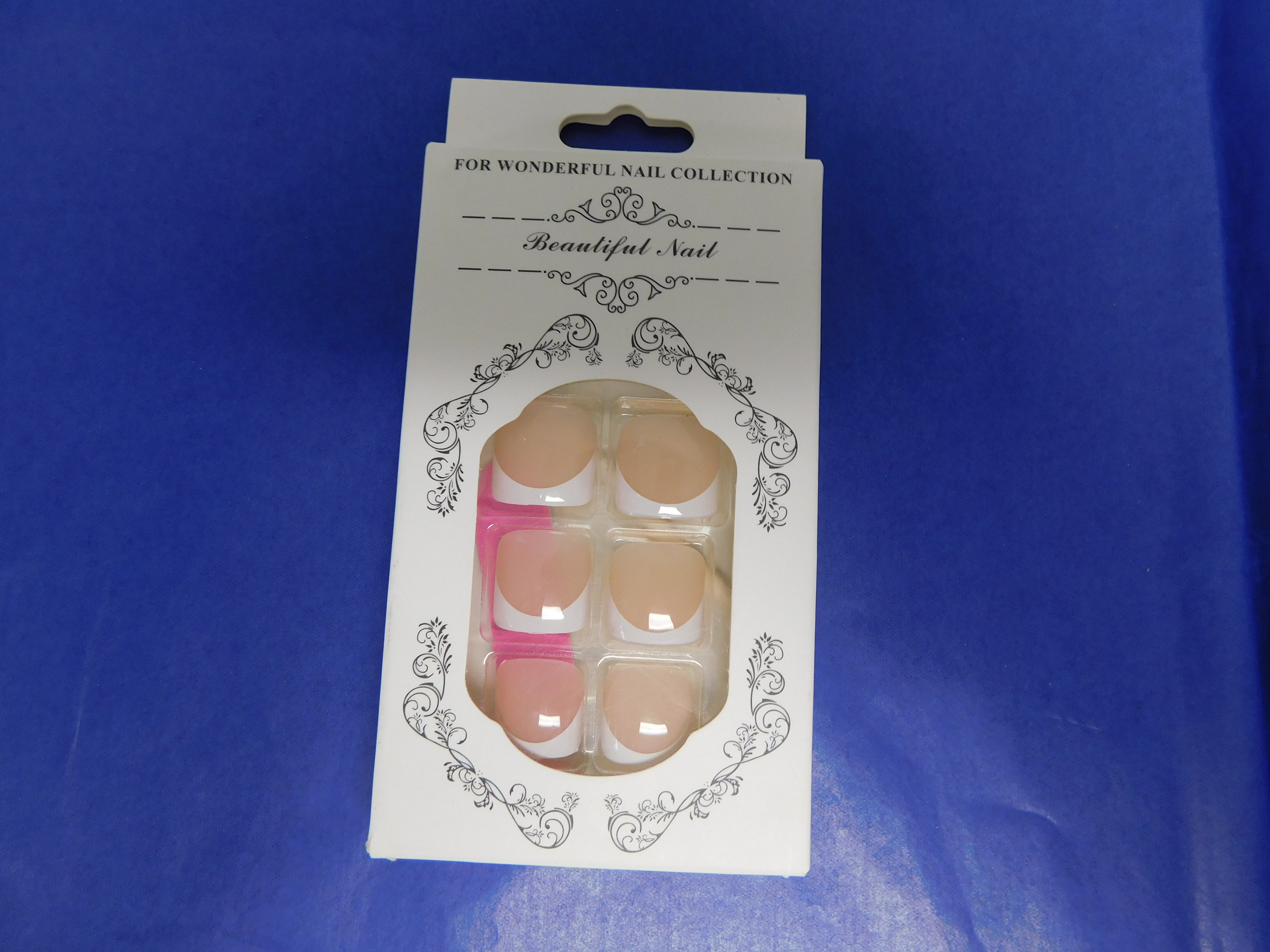 French manicure press on toenails
