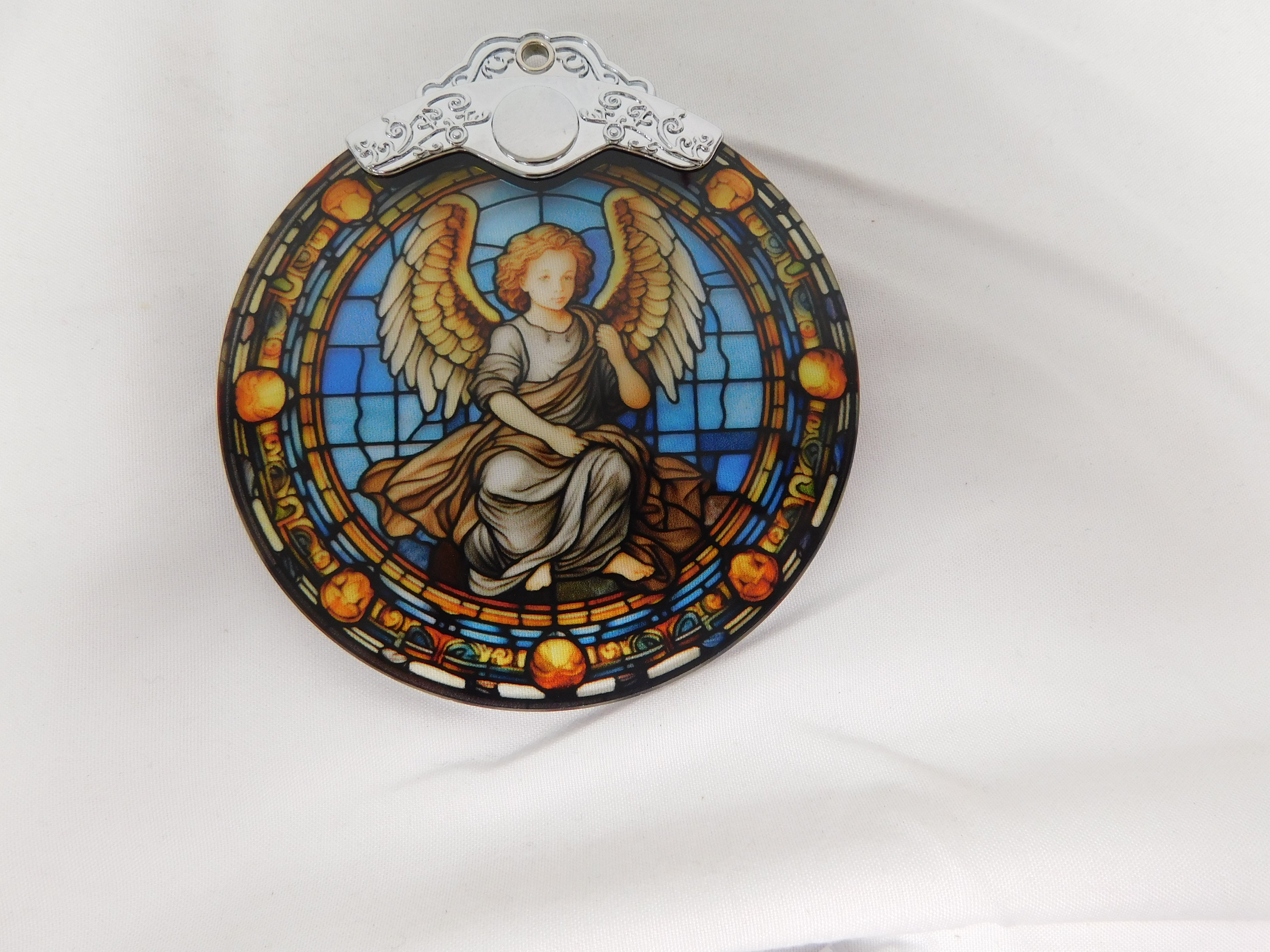 Acrylic Stained Glass Angel Ornament