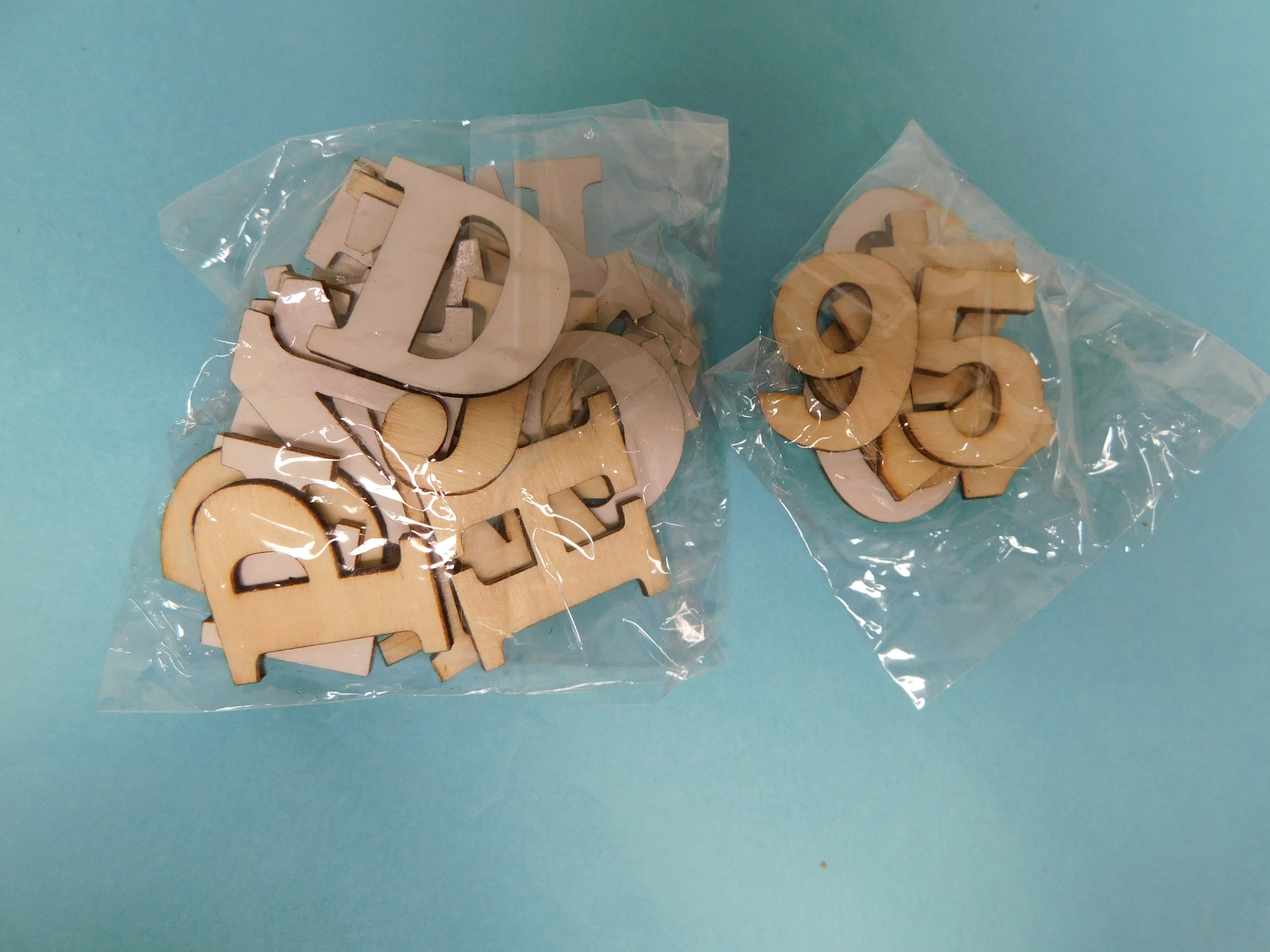Wooden Letters & Numbers