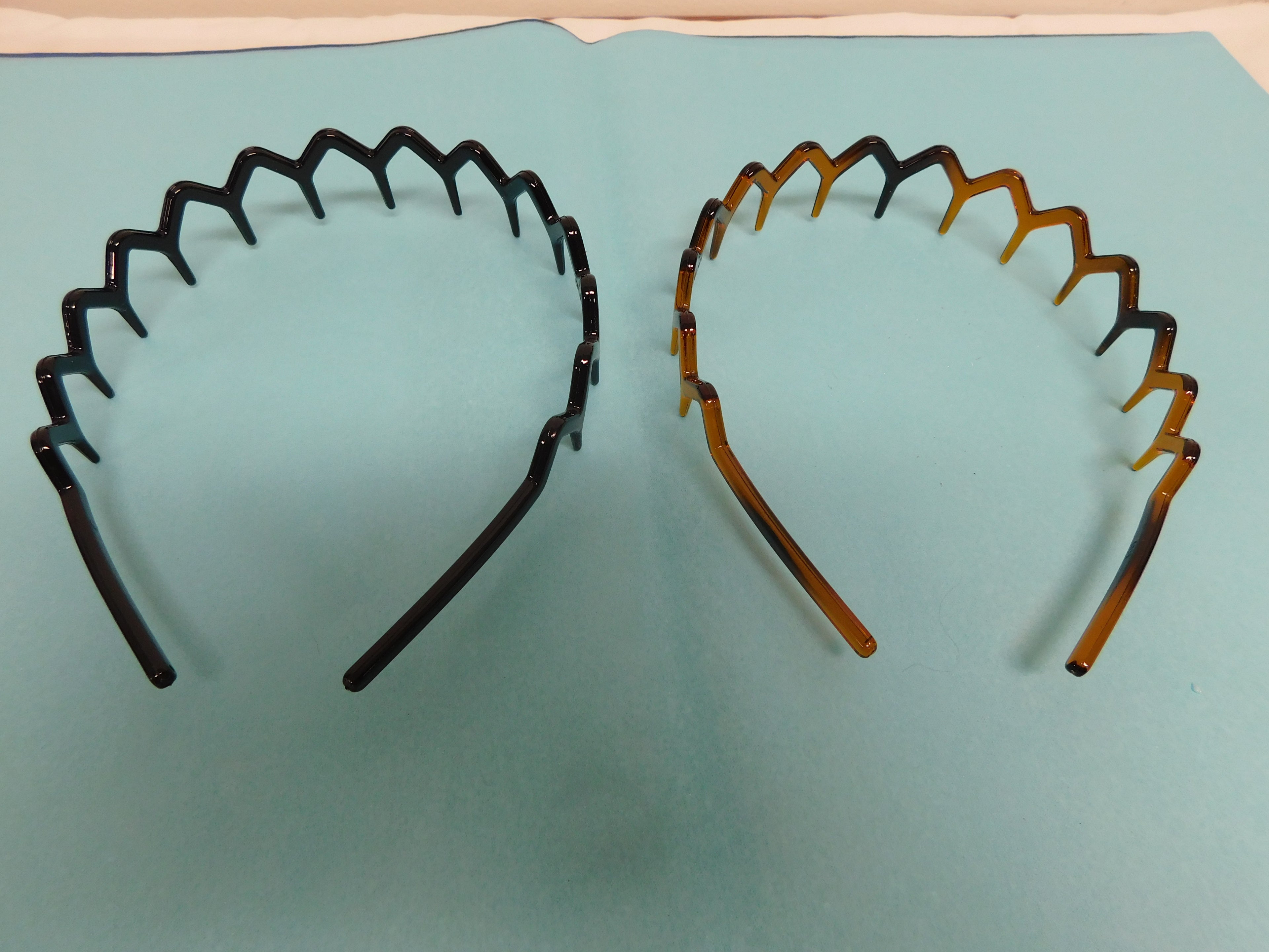 Brown and Black Toothed Headbands