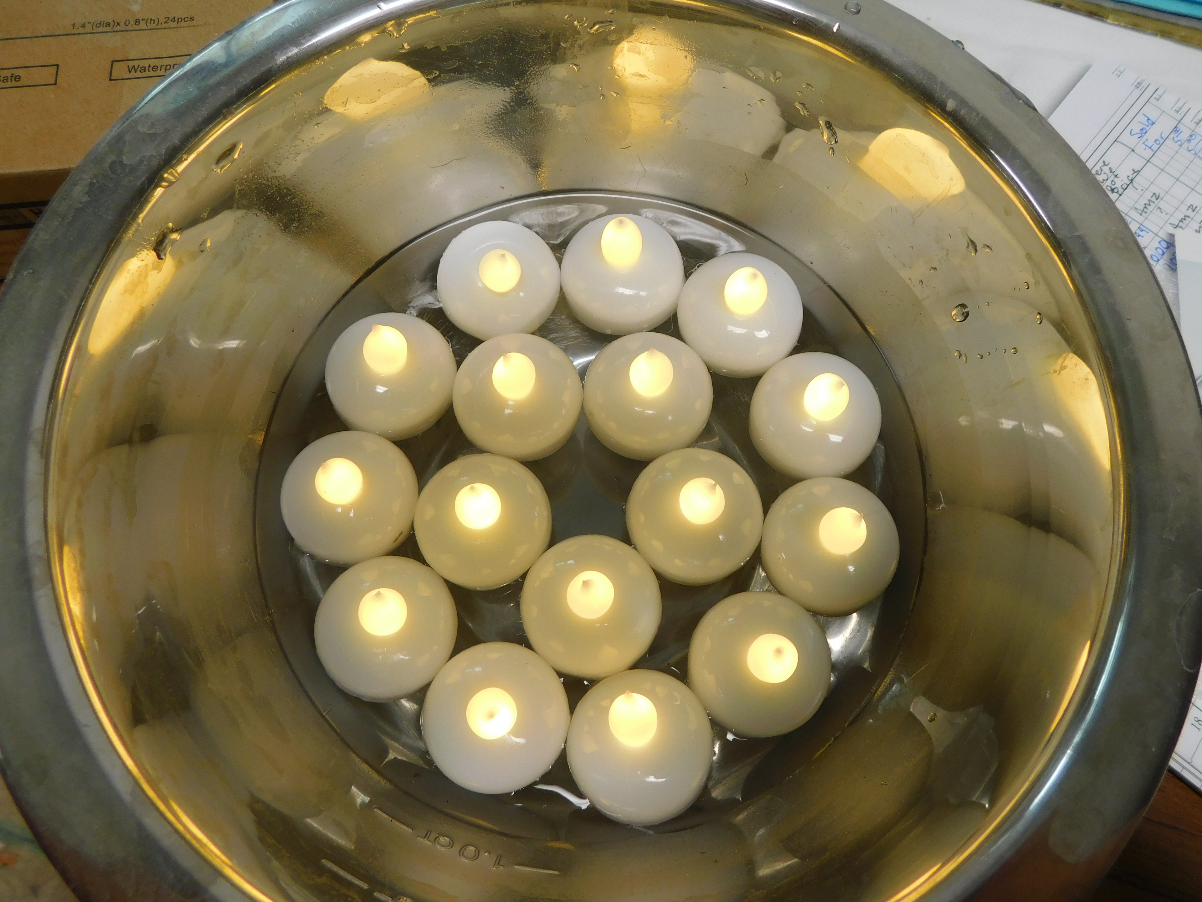 Flameless Floating Candles