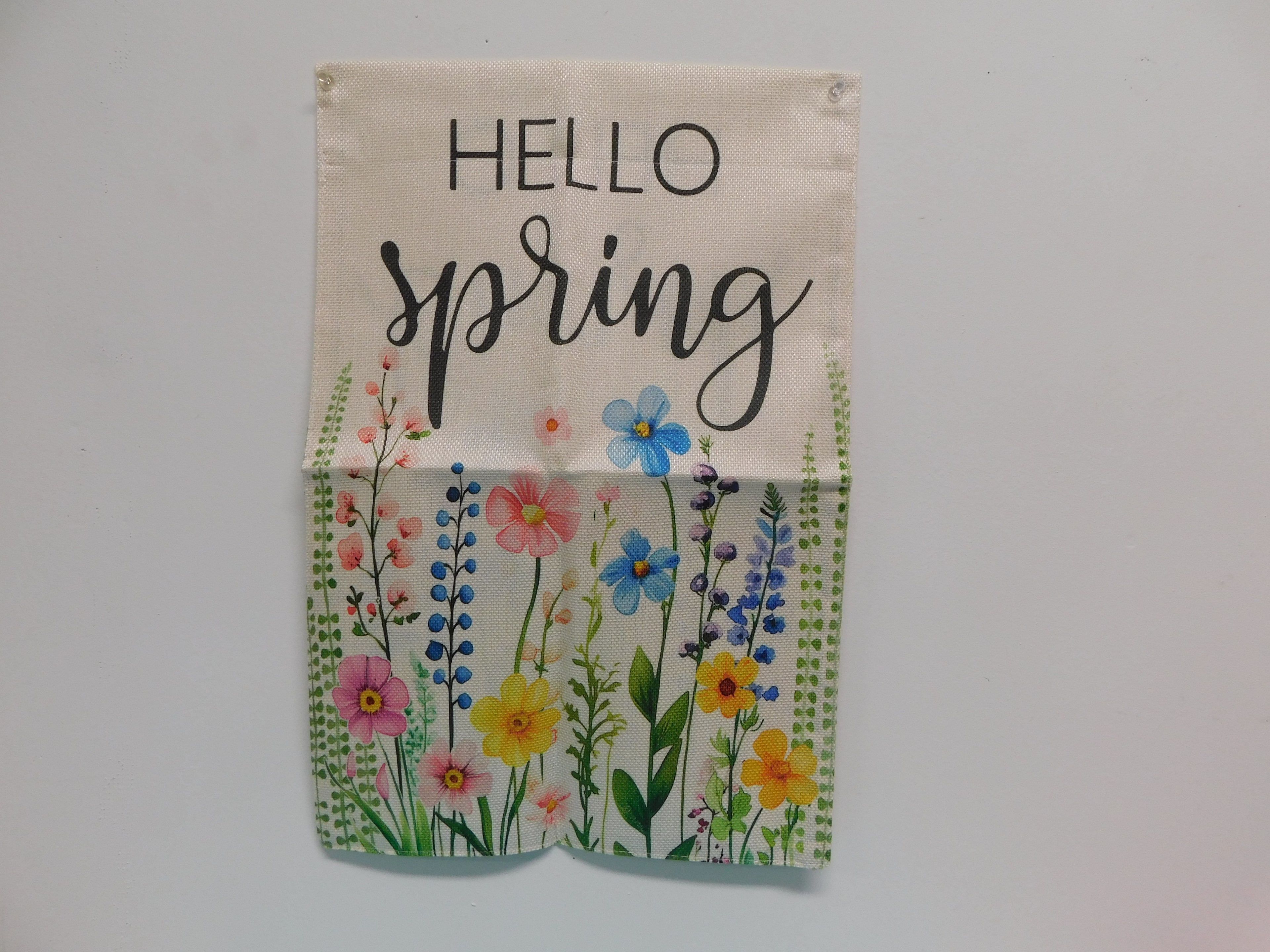 Yard Flag with Hello Spring